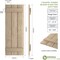 Ekena Millwork Rustic Three Board Joined Board-n-Batten Rough Sawn Faux Wood Shutters, 16 1/2W x 84H, PR SHUBJS16X84RSPR - alternate 6